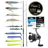 Yek Outdoor Pro Spin Olta Seti Okuma Ceymar SW Bass 243cm MH 14-42gr M-Fast Olta Kamışı & Okuma Safyre SF-4000A Olta Makinesi