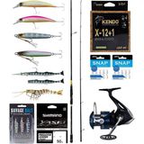 Yek Outdoor Pro Spin Olta Seti Okuma Ceymar Sw Bass 243CM Mh 14-42GR M-Fast Olta Kamışı & Shimano Makina Nexave 4000 Fı - Standart - Renkli
