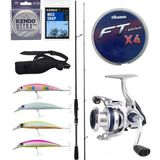 Yek Outdoor Pro Spin Olta Seti Okuma G-Control Spin 259CM Mh 15-56GR Fast Olta Kamışı & Okuma ARIA-C4000A Olta Makinesi - Standart - Renkli