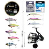 Yek Outdoor Pro Spin Seti Kendo K10 Long casting 2.70cm 90XH 15-60gr Olta Kamışı&Savage Gear SGS8 4000 FD 8+1BB Olta Mak