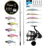 Yek Outdoor Pro Spin Seti Okuma Hakai Super Light Spin 8'11'' 271CM 10-40GR 2 Parça Olta Kamışı&savage Gear Sgs8 4000 Fd 8+1bb Olta Makinesi - Standart - Renkli