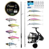 Yek Outdoor Pro Spin Seti Okuma Hakai Super Light Spin 8'6'' 259Cm 10-35Gr 2 Parça Olta Kamışı&Savage Gear Sgs8 4000 Fd 8+1Bb Olta Makinesi