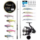 Yek Outdoor Pro Spin Seti Okuma Psycho Stick Game 274Cm Ex-Fast 15-40Gr 2 Parça Olta Kamışı&Savage Gear Sgs8 4000 Fd 8+1Bb Olta Makinesi
