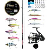 Yek Outdoor Pro Spin Seti Shimano Kamış Sienna Spinning Eva 2,69M 10-35G 2pc&savage Gear Sgs8 4000 Fd 8+1bb Olta Makinesi - Standart - Renkli