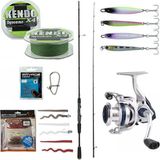 Yek Outdoor Profesyonel Lrf Seti Okuma Epixor Lrf Ultra Light Game Spin 213CM 1-8gr Olta Kamışı&okuma ARIA-1000A 1bb Olta Makinesi - Standart - Renkli