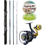 Yek Outdoor Profesyonel Olta Seti Okuma Surfliner+ Surf 420CM 3 Parça Olta Kamışı&okuma Salina SA-8000A Olta Makinesi - Standart - Renkli