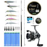 Yek Outdoor Shore Jig Seti Okuma Azores Shore Jigging Spin 304Cm 40-100Gr 2 Parça Olta Kamışı&Okuma Safyre Sf-4000A 7+1Bb Olta Makinesi