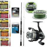 Yek Outdoor Silikonlu Lrf Seti Okuma Wave Power 213 cm 0-8 gr Lrf Kamışı&okuma Revenger Rv-25 Fd Olta Makinesi - Standart - Renkli