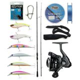 Yek Outdoor Spin Olta Seti Kendo Kenshi Pro 2.65M 10-35Gr Spin Kamışı&Okuma Acuador Acu-3000A Olta Makinesi
