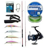 Yek Outdoor Spin Olta Seti Okuma Red Spin 243 Cm 7-28 Gr 2 Parça&Shimano Makina Nexave 4000 Fı