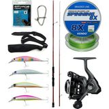 Yek Outdoor Spin Olta Seti Okuma Red Spin 279 cm 10-40 gr Spin Kamışı&okuma Acuador ACU-4000A Olta Makinesi - Standart - Renkli