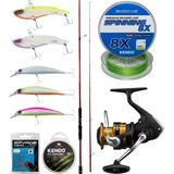 Yek Outdoor Spin Olta Seti Okuma Red Spin 8'0'' 243 cm 7-28 gr 2 Parça&shimano Makina Fx 4000 Fc - Standart - Renkli