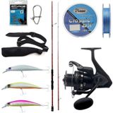 Yek Outdoor Spin Olta Seti Okuma Red Spin 9'2'' 279 Cm 10-40 Gr 2 Parça&Okuma Wave Power Wp-4000A1 Olta Makinesi