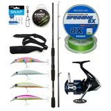 Yek Outdoor Spin Olta Seti Okuma Wave Power 2.44 Cm 15-40 Gr 2 Parça Spin Kamışı&Shimano Makina Nexave 4000 Fı