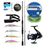 Yek Outdoor Spin Olta Seti Okuma Wave Power 2,74 cm 7-30 gr 2 Parça Spin Kamışı&Shimano Makina Nexave 4000 FI