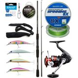 Yek Outdoor Spin Olta Seti Okuma Wave Power 2,74 cm 7-30 gr 2 Parça Spin Kamışı&shimano Sienna 3000 Fg Spin Makinesi - Standart - Renkli