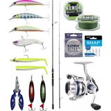 Yek Outdoor Spin Olta Seti Okuma Wave Up Spin 259CM 10-35GR 2 Parça Olta Kamışı&okuma ARIA-3000A Olta Makinesi - Standart - Renkli