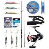 Yek Outdoor Spin Olta Seti Okuma Wave Up Spin 259Cm 10-35Gr 2 Parça Olta Kamışı&Shimano Sienna 3000 Fg Spin Makinesi