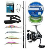 Yek Outdoor Spin Olta Seti Shimano Kamış Fx Xt Spinning Moderate Fast 2,10M 14-40G 2Pc&Okuma Safyre 2500A Olta Makinesi