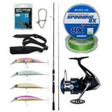 Yek Outdoor Spin Olta Seti Shimano Kamış Fx Xt Spinning Moderate Fast 2,10M 14-40G 2Pc&Shimano Makina Nexave 4000 Fı
