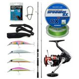 Yek Outdoor Spin Olta Seti Shimano Kamış Fx Xt Spinning Moderate Fast 2,10M 14-40G 2Pc&Shimano Sienna 4000 Fg Spin Makinesi