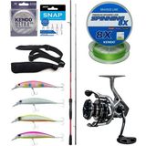 Yek Outdoor Spin Olta Seti Shimano Kamış Sienna Spinning Eva 2,41M 10-35G 2Pc&Okuma Safyre 4000A Olta Makinesi