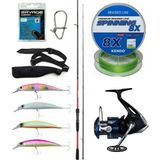 Yek Outdoor Spin Olta Seti Shimano Kamış Sienna Spinning Eva 2,69M 10-35G 2pc&shimano Makina Nexave 4000 Fı - Standart - Renkli
