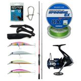 Yek Outdoor Spin Olta Seti Shimano Kamış Sienna Spinning Eva 2,69M 10-35G 2Pc&Shimano Makina Nexave 4000 Fı