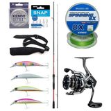 Yek Outdoor Spin Olta Seti Shimano Kamış Sienna Spinning Eva 2,69M 20-50G 2Pc&Okuma Safyre 4000A Olta Makinesi