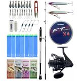 Yek Outdoor Tekne Olta Seti Shimano Kamış Alivio Boat 1,50M 200G 1+1Pc&Okuma Wave Power Wp-6000A1 Olta Makinesi