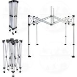 Yek Outdoor Teleskopik 3x2 M Bagaj Boy Otomatik Gazebo Iskeleti | Çardak Iskeleti - 1,6 x 1,8 m - Ahşap - Bej