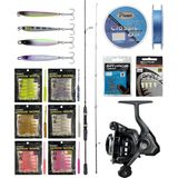 Yek Outdoor Yekoutdoor Arrow Worm Lrf Seti Okuma Wave Up Spin 165CM 3-14GR 2 Parça Olta Kamışı&okuma Acuador ACU-1000A 3+1bb Olta Makinesi - Standart - Renkli
