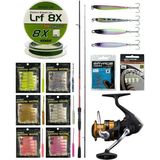 Yek Outdoor Yekoutdoor Arrow Worm Lrf Seti Shimano Kamış Sienna Spinning Sensitive 1,91M 1-10G 2pc&shimano Makina Fx 1000 Fc - Standart - Renkli