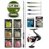 Yek Outdoor YekOutdoor Arrow Worm LRF Seti Shimano Kamış Sienna Spinning Sensitive 1,91m 1-10g 2pc&Shimano Sienna 1000 Fg Lrf Makine