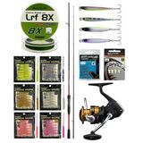 Yek Outdoor YekOutdoor Arrow Worm LRF Seti Shimano Kamış Sienna Spinning Sensitive 2,11m 0,5-7g 2pc&Shimano Makina FX 1000 FC