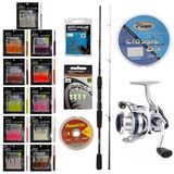 Yek Outdoor YekOutdoor FireWorm LRF Seti Okuma Wave Power 228 cm 2-12 gr Lrf Kamışı&Okuma ARIA-1000a 1BB Olta Makinesi