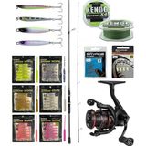Yek Outdoor YekOutdoor FireWorm LRF Seti Okuma Wave Up Spin 165cm 3-14gr 2 Parça Olta Kamışı&Okuma Ceymar HD CHD-1000A Olta Makinesi