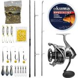 Yek Outdoor YekOutdoor Profesyonel Göl Oltası Seti Prologic C-Series 13FT 390cm 3 Parça&Okuma Tomcat TMC-8000 6+1bb Olta Makinesi