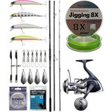 Yek Outdoor Yekoutdoor Profesyonel Olta Seti Okuma Alijos Surf 435 cm 100+250 gr 3 Parça&shimano Makina Twin Power 8000 Sw C Pg - Standart - Renkli