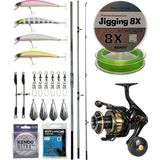 Yek Outdoor Yekoutdoor Profesyonel Olta Seti Okuma Azores Surf 430CM 3 Parça Surf Kamışı&okuma Tesoro 8000PA Olta Makinesi - Standart - Renkli