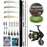 Yek Outdoor YekOutdoor Profesyonel Olta Seti Okuma Flite+ Super Light Surf 420cm 3 Parça Olta Kamışı&Okuma Tesoro 8000PA Olta Makine