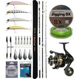 Yek Outdoor Yekoutdoor Profesyonel Olta Seti Okuma Flite+ Super Light Surf 420CM 3 Parça Olta Kamışı&okuma Tesoro 8000PA Olta Makinesi - Standart - Renkli