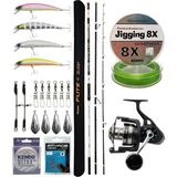 Yek Outdoor Yekoutdoor Profesyonel Olta Seti Okuma Flite+ Super Light Surf 420CM 3 Parça Olta Kamışı&savage Gear Sgs8 8000 Fd Olta Makinesi - Standart - Renkli