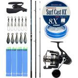Yek Outdoor Yekoutdoor Profesyonel Olta Seti Shimano Kamış Alivio Surf T 425 Bx-G 4,25M 225G 3pc&savage Gear Sgs8 8000 Fd Olta Makinesi - Standart - Renkli