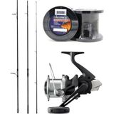 Yek Outdoor Yekoutdoor Profesyonel Sazan Seti Shimano Tx-1b Carp Intensity 3,66M 12'0" 3,50+Lb 3pc&shimano Beastmaster 14000 Xc Olta Makinesi - Standart - Renkli