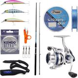 Yek Outdoor Yekoutdoor Spin Olta Seti Okuma G-Power Spin 240CM 15-40 gr 2 Parça Spin Kamışı&okuma ARIA-C4000A Olta Makinesi - Standart - Renkli