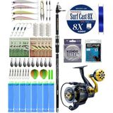 Yek Outdoor YekOutdoor Surf Olta Seti Okuma Carbonite Pro Tele Surf 420 cm Surf Kamışı&Okuma Salina SA-6000HA Olta Makinesi