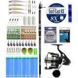 Yek Outdoor Yekoutdoor Surf Olta Seti Okuma Carbonite Pro Tele Surf 420 cm Surf Kamışı&savage Gear Sgs8 8000 Fd Olta Makinesi - Standart - Renkli