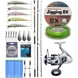 Yek Outdoor Yekoutdoor Surf Seti Okuma Flite+ Super Light Surf 420CM 100-250GR 3 Parça Olta Kamışı& Shimano Makina Saragosa 8000 Sw A Hg - Standart - Renkli