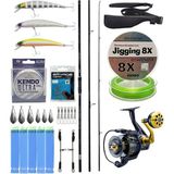 Yek Outdoor Yekoutdoor Yüksek Performans Okuma Ceymar Surf 4,30 M 100-250 gr 3 Parça Surf Kamışı&okuma Salina SA-6000HA Olta Makinesi - Standart - Renkli